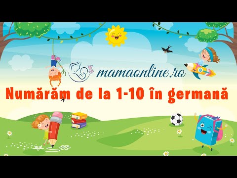 Numărăm de la 1-10 în germană