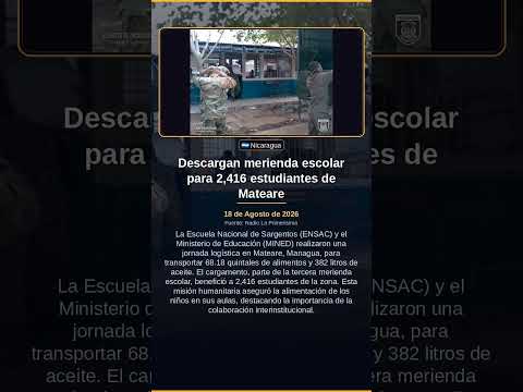 Descargan merienda escolar para 2,416 estudiantes de Mateare