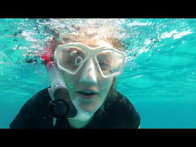Curacao FreeDive Snorkel Girl in Netherlands-Antilles Diving