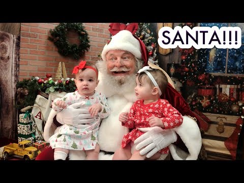 Twin Baby Girls Meet Santa For The First Time! /// McHusbands