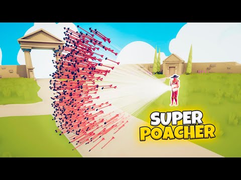 SUPER POACHER VS EVERY FACTION | TABS MODDED GAMEPLAY