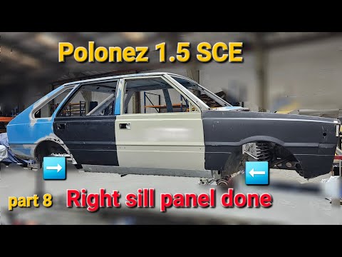Thumbnail for FSO Cars Polonez 1.5 SCE restoration part 8, prawy próg wymieniony na nowy ✅️ by Car