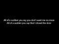 Drake Don T Matter To Me Lyric Video