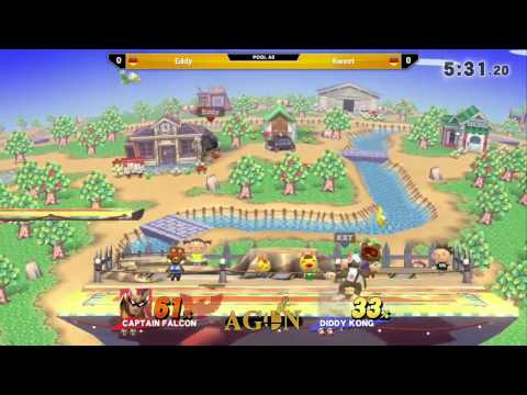 AgonTOYS - Eddy (Cpt.Falcon) Vs. Kweet (Diddy) - Pools - Smash 4