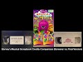 Barney S Musical Scrapbook Credits Comparison Screener Vs Final Version For 2017S 2017