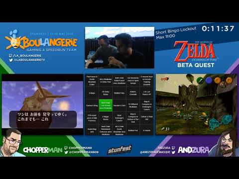 [STUNFEST 2019] OoT Beta Quest - Short Bingo Lockout / Chopperman Vs. Andzura