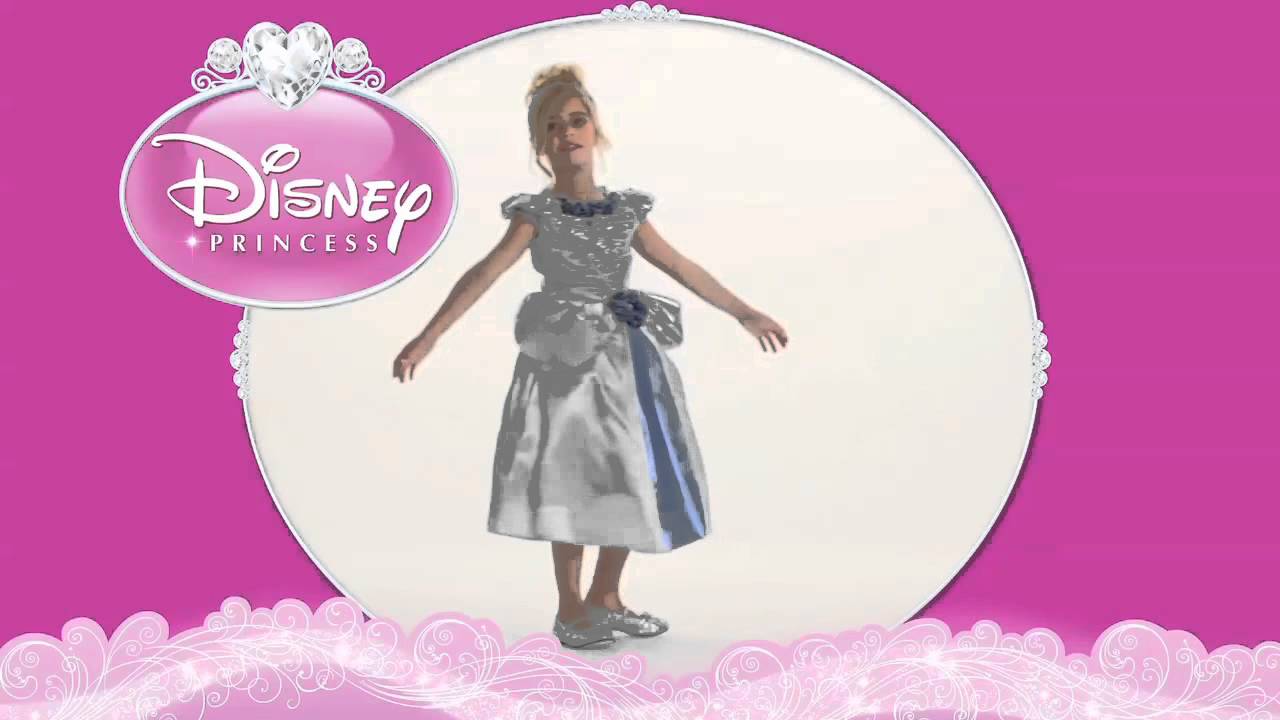 Girls Deluxe Shimmer Disney Cinderella Costume
