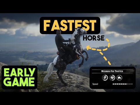 Get RDR2's FASTEST Horse EARLY! (Max Speed | Missouri Fox Trotter)