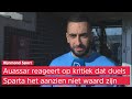Sparta-aanvoerder Auassar: 'Veld is zo hard dat het onverantwoord is om te spelen'