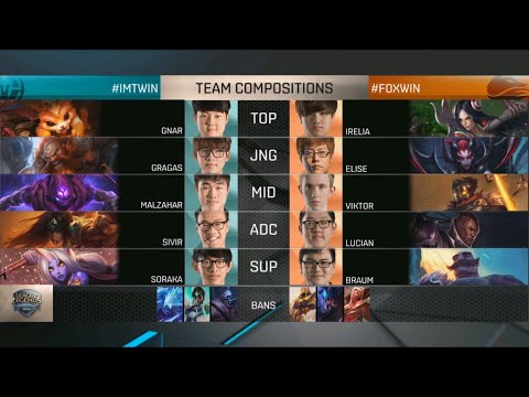 IMT vs FOX Game 1 D2W7 NA LCS Summer Split 2016 |Immortals vs Echo Fox Day 2 Week 7