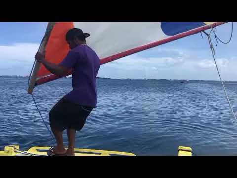 Sailing on the Majuro Lagoon, Marshall Islands