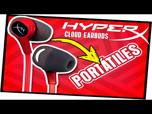 Vídeo relacionado con HyperX Cloud Earbuds II - Auriculares para Juegos con micrófono, Color Rojo