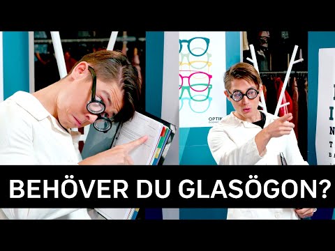 Optikern Alex ser om du behöver glasögon!