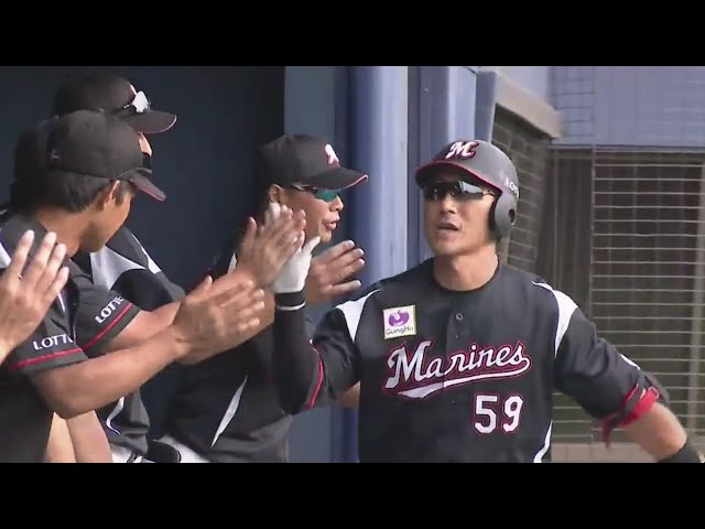 【ファーム】マリーンズ・細谷 レフトスタンドへの完璧な2ランホームラン‼ 2019/8/27 F-M(ファーム)