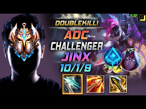 Challenger Jinx ADC vs Varus - 챌린저 원딜 징크스 템트리 룬 돌풍 빙결 ジンクス Джинкс 暴走萝莉 吉茵珂絲 - LOL KR 11.10
