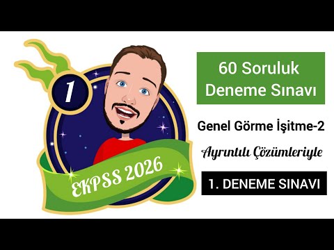 EKPSS 2026 - GENEL GÖRME İŞİTME-2 | DENEME SINAVI - 1 #ekpss2026 #ekpss 