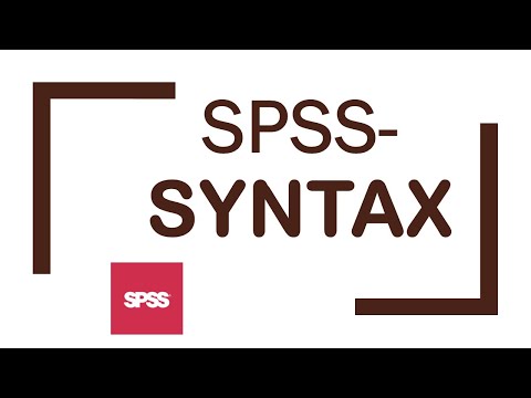 SPSS-Tutorial: Syntax nutzen