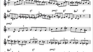 I Want To Be Happy/Bud Powell's Solo Transcription