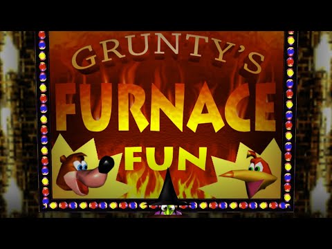 Banjo-Kazooie - 100% Walkthrough Part 21 GRUNTY'S FURNACE FUN!