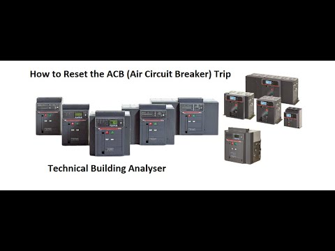 Part of a video titled 1.3 - How to Reset ACB (Air Circuit Breaker) trip? - YouTube