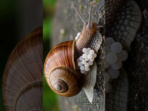 Snails lay eggs - a miracle of nature🥰 #snails