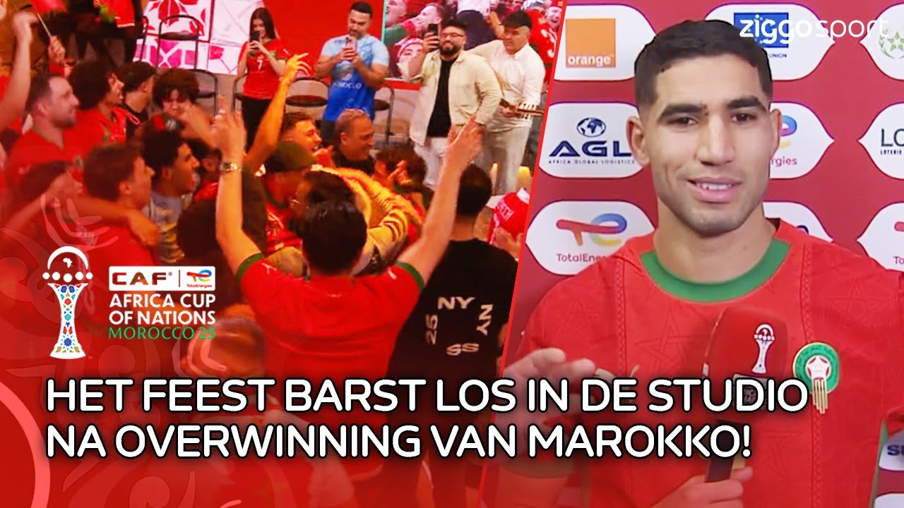 Interviews Hakimi en Regregui, feest in de studio en meer! 🥳 | Nabeschouwing Nigeria - Marokko