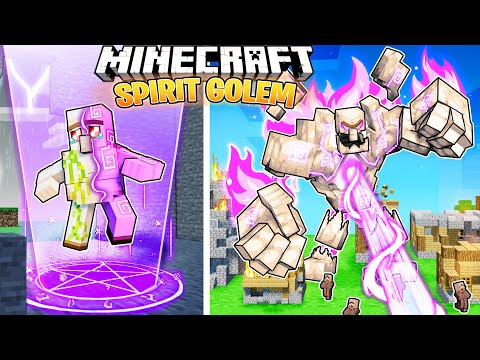 MaxCraft - I Survived 100 Days as a SPIRIT GOLEM in HARDCORE Minecraft!