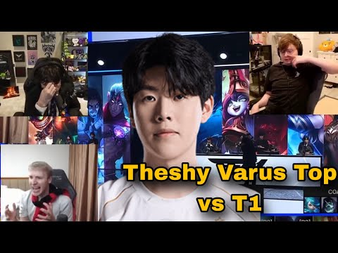THESHY Picks Varus Top - Streamers Reaction (Worlds 25)