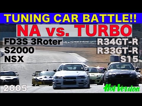 NA vs.TURBO Turning Car BATTLE in 筑波【Best MOTORing】2005
