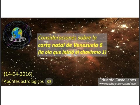 Apuntes astrológicos 33 (14 04 2016) - Carta natal de Venezuela 6 (la ola del chavismo 1)