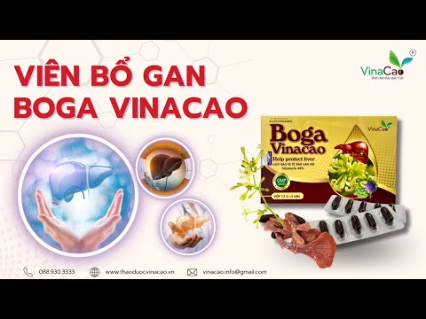 Viên Bổ gan BOGA của VINACAO giúp giải độc gan, hỗ trợ chức năng gan hiệu quả