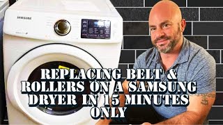 How to Replace Samsung Dryer Belt, Idler Pulley and Rollers — Diagnose Dryer Will Not Start or Turn