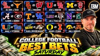 🚨 COLLEGE FOOTBALL BEST BETS!  TOP CFB PICKS AND PREDICTIONS SATURDAY!