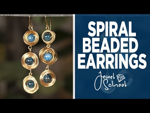 Spiral Beaded Earrings | Jewelry 101