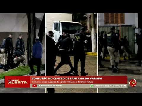 Homem é preso após confusão com a PM em Santana da Vargem