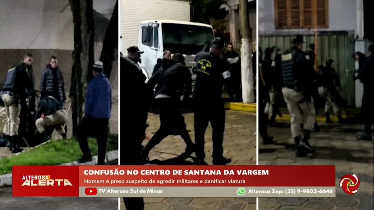 Homem é preso após confusão com a PM em Santana da Vargem