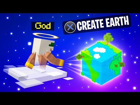 Playing MINECRAFT As A GOD! (Creating Earth)