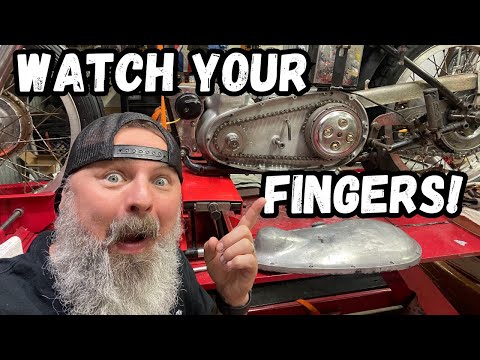 Clutch and Primary Install on this 1950 triumph