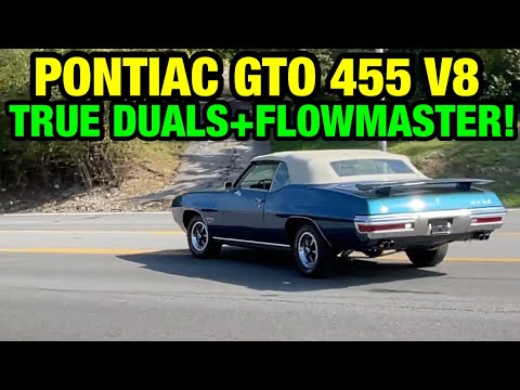 1970 Pontiac GTO 455 V8 TRUE DUAL EXHAUST w/ FLOWMASTER 40 SERIES!