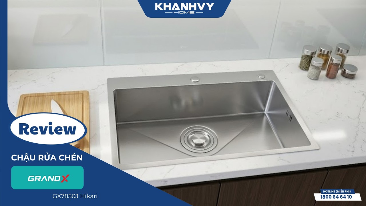 Chậu rửa chén Grandx GX7850J Hikari