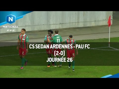 J26 : CS Sedan Ardennes - Pau FC (2-0), le résumé