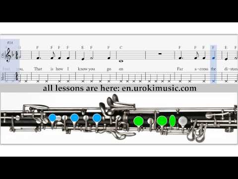 How to Play Oboe - Titanic My Heart Will Go On - Sheet Music Tutorial Lesson