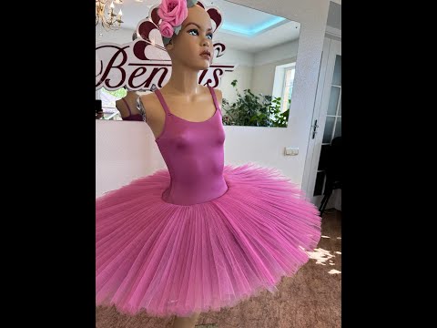 Extra  lightweight rehearsal tutu with hoops T 0022A - video 2