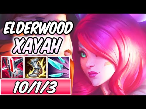 S+ 100% CRIT ELDERWOOD XAYAH ADC GAMEPLAY | Build & Runes | League of Legends