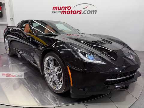 2019 Chevrolet Corvette Stingray Coupe 2LT in Black for sale at Munro Motors in Brantford, ON