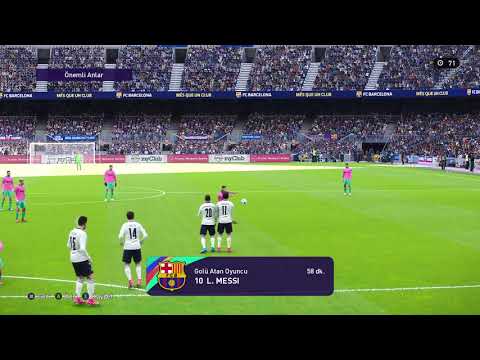 eFootball PES 2021 SEASON UPDATE 2021 MESSİ UZAKTAN MÜKEMMEL FRİKİK GOLÜ
