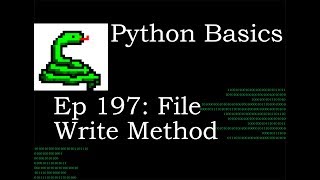 Python Basics File Write Method Using Urllib