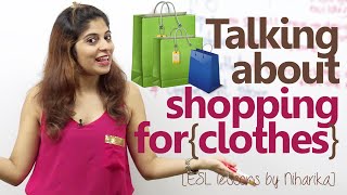 English Lesson - Shopping for Clothes ( Improve your English communication)