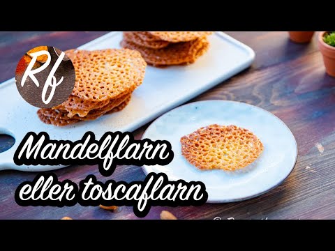 Baka flarn med mandel, mjöl, smör, glykos och lite grädde. Mandelflarnen blir goda, knäckiga och spröda. Kallas även toscaflarn och kan serveras som de är som kakor, till garnering av desserter, glass och sorbet eller böjas.>