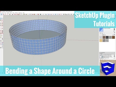 Bending a 3D Shape Around a Circle with FredoScale's Radial Bend Tool! - SketchUp Plugin Tutorials